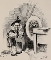 Picture 82 of 120 from Hits at politics : a series of cartoons / by W.A. Rogers. (1899), leaf 114