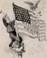 Picture 88 of 120 from Hits at politics : a series of cartoons / by W.A. Rogers. (1899), leaf 120