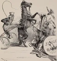 Picture 90 of 120 from Hits at politics : a series of cartoons / by W.A. Rogers. (1899), leaf 122
