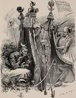 An illustration from Hits at politics : a series of cartoons / by W.A. Rogers. (1899)