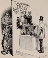 Picture 100 of 120 from Hits at politics : a series of cartoons / by W.A. Rogers. (1899), leaf 136
