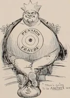 Picture 106 of 120 from Hits at politics : a series of cartoons / by W.A. Rogers. (1899), leaf 141