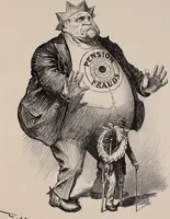 Picture 107 of 120 from Hits at politics : a series of cartoons / by W.A. Rogers. (1899), leaf 142
