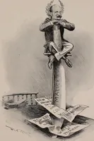 Picture 10 of 120 from Hits at politics : a series of cartoons / by W.A. Rogers. (1899), leaf 16