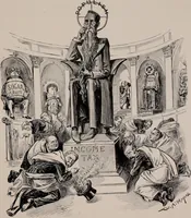Picture 17 of 120 from Hits at politics : a series of cartoons / by W.A. Rogers. (1899), leaf 24