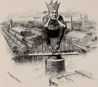 Picture 22 of 120 from Hits at politics : a series of cartoons / by W.A. Rogers. (1899), leaf 30