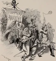 Picture 23 of 120 from Hits at politics : a series of cartoons / by W.A. Rogers. (1899), leaf 32