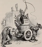 Picture 27 of 120 from Hits at politics : a series of cartoons / by W.A. Rogers. (1899), leaf 36