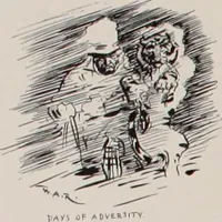 Picture 30 of 120 from Hits at politics : a series of cartoons / by W.A. Rogers. (1899), leaf 39