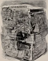 Picture 36 of 120 from Hits at politics : a series of cartoons / by W.A. Rogers. (1899), leaf 48