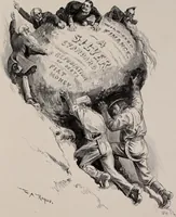 An illustration from Hits at politics : a series of cartoons / by W.A. Rogers. (1899)