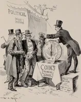 An illustration from Hits at politics : a series of cartoons / by W.A. Rogers. (1899)