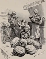 Picture 49 of 120 from Hits at politics : a series of cartoons / by W.A. Rogers. (1899), leaf 66