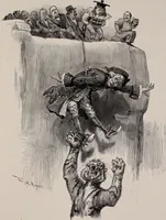 An illustration from Hits at politics : a series of cartoons / by W.A. Rogers. (1899)