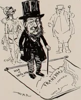 Picture 55 of 120 from Hits at politics : a series of cartoons / by W.A. Rogers. (1899), leaf 75