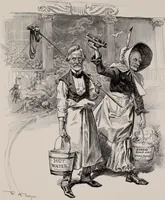 Picture 61 of 120 from Hits at politics : a series of cartoons / by W.A. Rogers. (1899), leaf 82