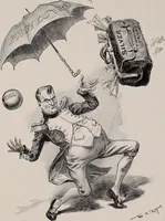 Picture 63 of 120 from Hits at politics : a series of cartoons / by W.A. Rogers. (1899), leaf 86