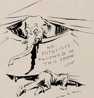 An illustration from Hits at politics : a series of cartoons / by W.A. Rogers. (1899)