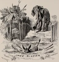 Picture 66 of 120 from Hits at politics : a series of cartoons / by W.A. Rogers. (1899), leaf 88