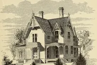An illustration from Hobbs's architecture: containing designs and ground plans for villas, cottages and other edifices, both suburban and rural, adapted to the United States. With rules for criticism, and introduction (1876)