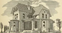 An illustration from Hobbs's architecture: containing designs and ground plans for villas, cottages and other edifices, both suburban and rural, adapted to the United States. With rules for criticism, and introduction (1876)