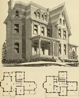 Picture 55 of 142 from Hobbs's architecture: containing designs and ground plans for villas, cottages and other edifices, both suburban and rural, adapted to the United States. With rules for criticism, and introduction (1876), leaf 118