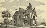 Picture 56 of 142 from Hobbs's architecture: containing designs and ground plans for villas, cottages and other edifices, both suburban and rural, adapted to the United States. With rules for criticism, and introduction (1876), leaf 120