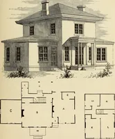 An illustration from Hobbs's architecture: containing designs and ground plans for villas, cottages and other edifices, both suburban and rural, adapted to the United States. With rules for criticism, and introduction (1876)