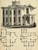 Picture 64 of 142 from Hobbs's architecture: containing designs and ground plans for villas, cottages and other edifices, both suburban and rural, adapted to the United States. With rules for criticism, and introduction (1876), leaf 132