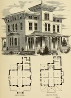 An illustration from Hobbs's architecture: containing designs and ground plans for villas, cottages and other edifices, both suburban and rural, adapted to the United States. With rules for criticism, and introduction (1876)
