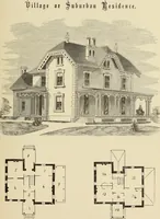 Picture 73 of 142 from Hobbs's architecture: containing designs and ground plans for villas, cottages and other edifices, both suburban and rural, adapted to the United States. With rules for criticism, and introduction (1876), leaf 148