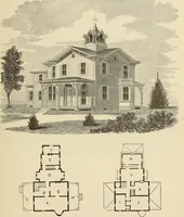 An illustration from Hobbs's architecture: containing designs and ground plans for villas, cottages and other edifices, both suburban and rural, adapted to the United States. With rules for criticism, and introduction (1876)