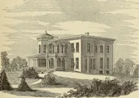 An illustration from Hobbs's architecture: containing designs and ground plans for villas, cottages and other edifices, both suburban and rural, adapted to the United States. With rules for criticism, and introduction (1876)