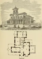 An illustration from Hobbs's architecture: containing designs and ground plans for villas, cottages and other edifices, both suburban and rural, adapted to the United States. With rules for criticism, and introduction (1876)