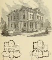 Picture 80 of 142 from Hobbs's architecture: containing designs and ground plans for villas, cottages and other edifices, both suburban and rural, adapted to the United States. With rules for criticism, and introduction (1876), leaf 160
