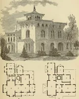 An illustration from Hobbs's architecture: containing designs and ground plans for villas, cottages and other edifices, both suburban and rural, adapted to the United States. With rules for criticism, and introduction (1876)