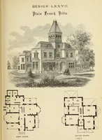 Picture 89 of 142 from Hobbs's architecture: containing designs and ground plans for villas, cottages and other edifices, both suburban and rural, adapted to the United States. With rules for criticism, and introduction (1876), leaf 180