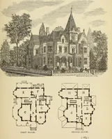 Picture 94 of 142 from Hobbs's architecture: containing designs and ground plans for villas, cottages and other edifices, both suburban and rural, adapted to the United States. With rules for criticism, and introduction (1876), leaf 188