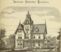 Picture 106 of 142 from Hobbs's architecture: containing designs and ground plans for villas, cottages and other edifices, both suburban and rural, adapted to the United States. With rules for criticism, and introduction (1876), leaf 206