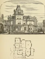 An illustration from Hobbs's architecture: containing designs and ground plans for villas, cottages and other edifices, both suburban and rural, adapted to the United States. With rules for criticism, and introduction (1876)
