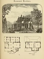 Picture 117 of 142 from Hobbs's architecture: containing designs and ground plans for villas, cottages and other edifices, both suburban and rural, adapted to the United States. With rules for criticism, and introduction (1876), leaf 222