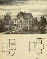 An illustration from Hobbs's architecture: containing designs and ground plans for villas, cottages and other edifices, both suburban and rural, adapted to the United States. With rules for criticism, and introduction (1876)