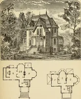 Picture 122 of 142 from Hobbs's architecture: containing designs and ground plans for villas, cottages and other edifices, both suburban and rural, adapted to the United States. With rules for criticism, and introduction (1876), leaf 232