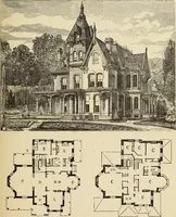 Picture 127 of 142 from Hobbs's architecture: containing designs and ground plans for villas, cottages and other edifices, both suburban and rural, adapted to the United States. With rules for criticism, and introduction (1876), leaf 240