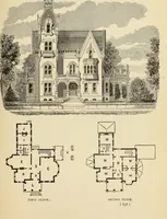Picture 128 of 142 from Hobbs's architecture: containing designs and ground plans for villas, cottages and other edifices, both suburban and rural, adapted to the United States. With rules for criticism, and introduction (1876), leaf 242