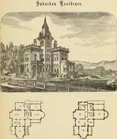 Picture 129 of 142 from Hobbs's architecture: containing designs and ground plans for villas, cottages and other edifices, both suburban and rural, adapted to the United States. With rules for criticism, and introduction (1876), leaf 244