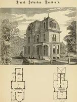 Picture 130 of 142 from Hobbs's architecture: containing designs and ground plans for villas, cottages and other edifices, both suburban and rural, adapted to the United States. With rules for criticism, and introduction (1876), leaf 246