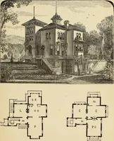 An illustration from Hobbs's architecture: containing designs and ground plans for villas, cottages and other edifices, both suburban and rural, adapted to the United States. With rules for criticism, and introduction (1876)