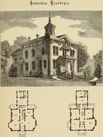 An illustration from Hobbs's architecture: containing designs and ground plans for villas, cottages and other edifices, both suburban and rural, adapted to the United States. With rules for criticism, and introduction (1876)