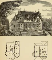 An illustration from Hobbs's architecture: containing designs and ground plans for villas, cottages and other edifices, both suburban and rural, adapted to the United States. With rules for criticism, and introduction (1876)
